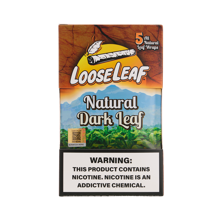 Natural Dark LooseLeaf 5-Pack Wraps (40 Count)