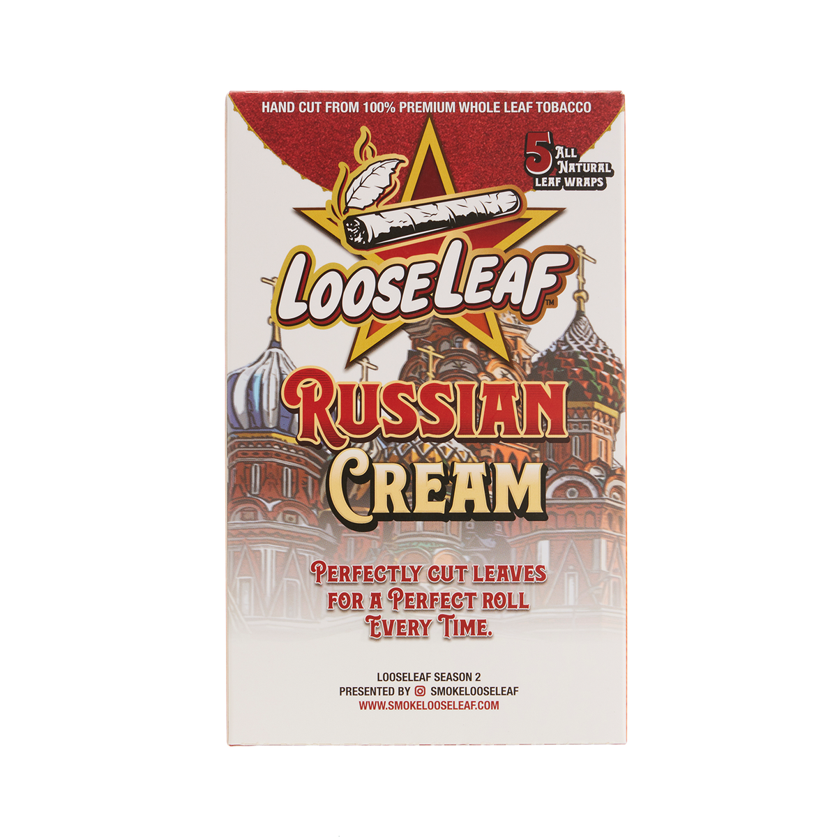 Russian Cream LooseLeaf (40 Count) Leaf Blunt Wraps LooseLeaf