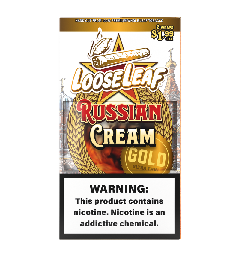 

Russian Cream Gold LooseLeaf Wraps
