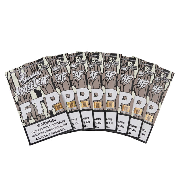 LooseLeaf FTP Tobacco Wraps Limited Edition multi-pack display showcasing premium wrap packaging.