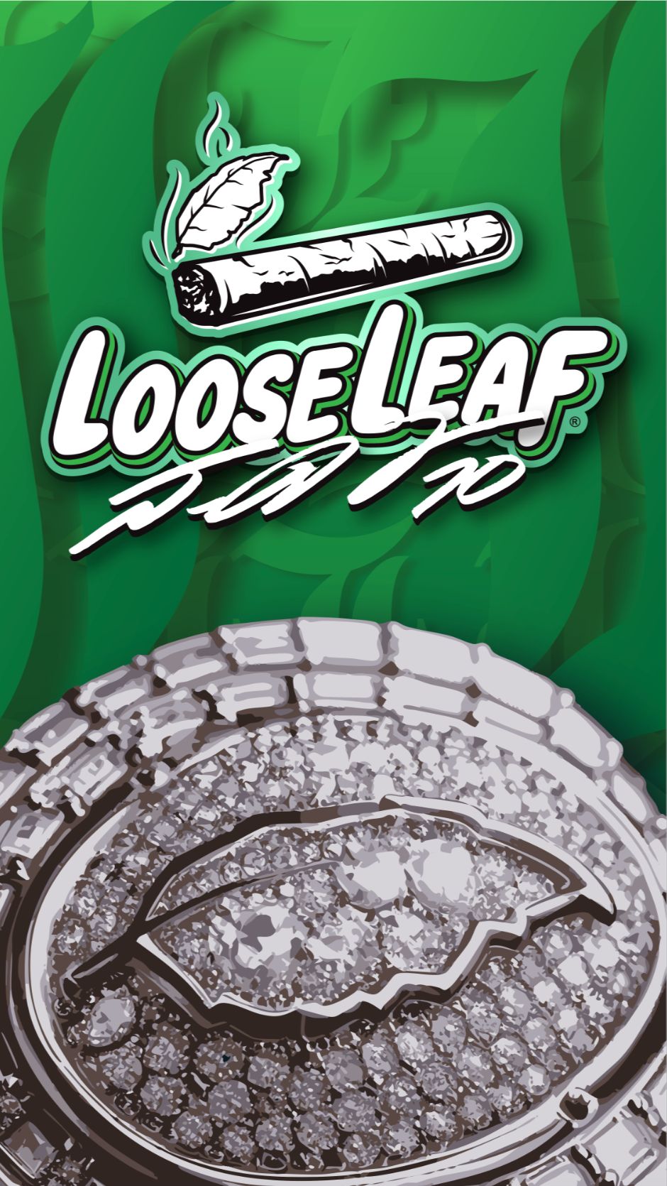 LooseLeaf x DeSean Jackson Long Leaf collab. A tribute to an Eagles legend, featuring a bold green design, diamond-studded football-inspired jewelry, and premium rolling culture.