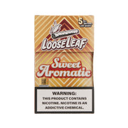 LooseLeaf Sweet Aromatic Tobacco Wraps box featuring a smooth, rich vanilla-infused design.