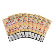 LooseLeaf Sweet Aromatic Wraps multi-pack display, highlighting premium slow-burning tobacco wraps.