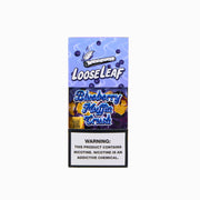 LooseLeaf Blueberry Muffin Crush front box view featuring premium tobacco wraps with a sweet, fruity flavor.