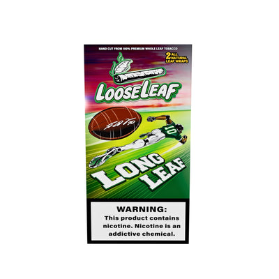 Front view of LooseLeaf Long Leaf tobacco wraps featuring DeSean Jackson, with bold football-themed packaging