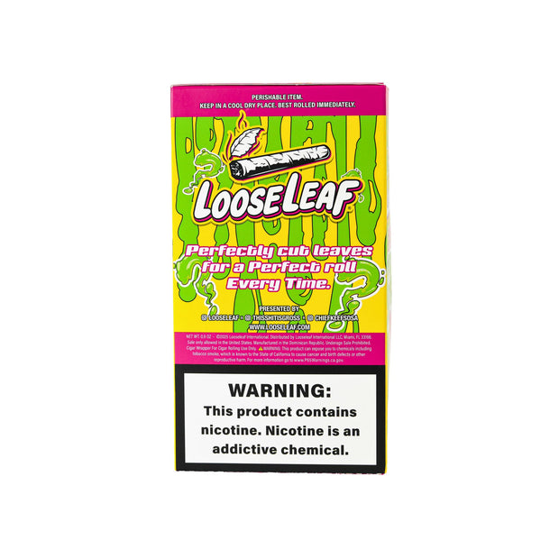 LooseLeaf x Chief Keef Gross Wraps – Back Panel with Product Details