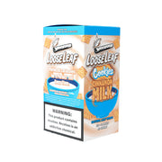 Angled view of LooseLeaf x Cookies Cinnamon Milk Wraps packaging highlighting 2-pack count.
