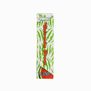Side panel of Watermelon Dream Minis box showing branding and pack quantity over a watermelon rind pattern.