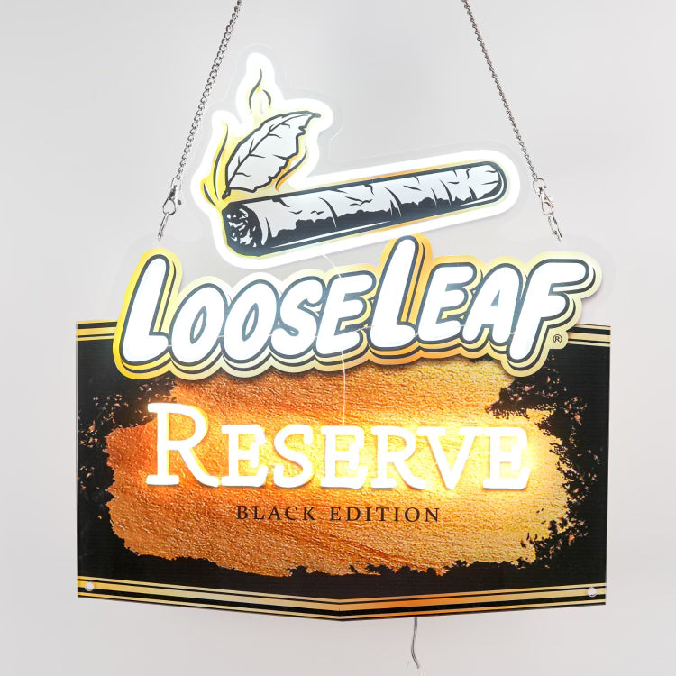 "Reserve" Loose Leaf Neon Sign (1 Count)